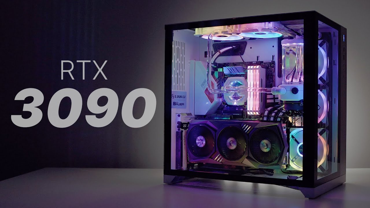 RGB gaming PC on a desk